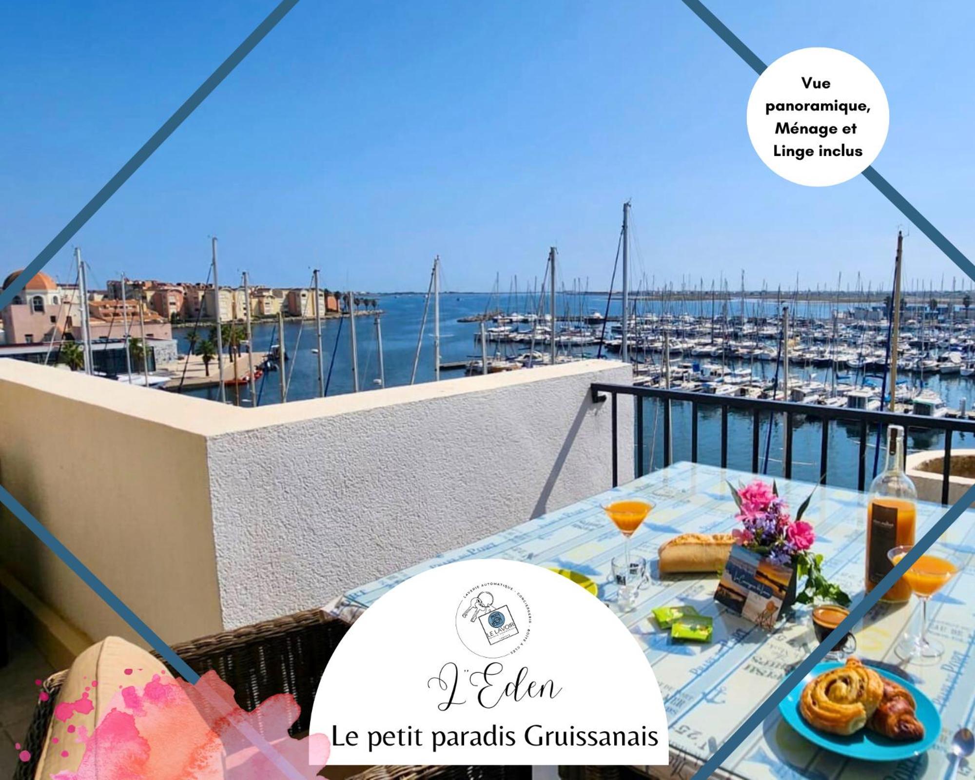 L'Eden - Vue Magnifique Sur Le Port, Les Chalets & La Mer - Gruissan Buitenkant foto