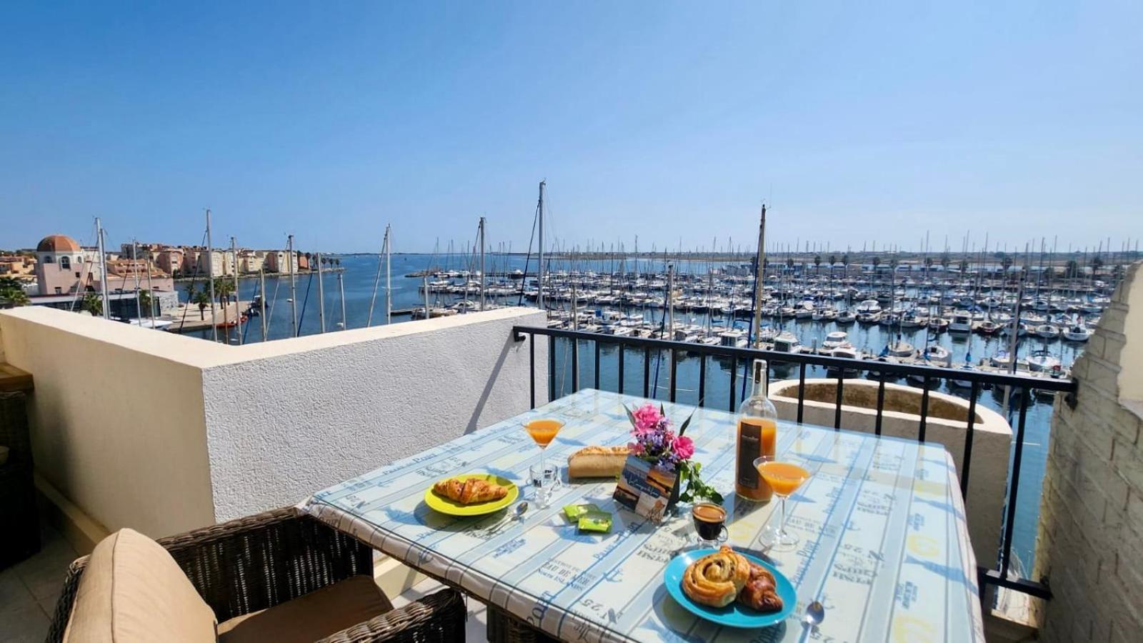 L'Eden - Vue Magnifique Sur Le Port, Les Chalets & La Mer - Gruissan Buitenkant foto