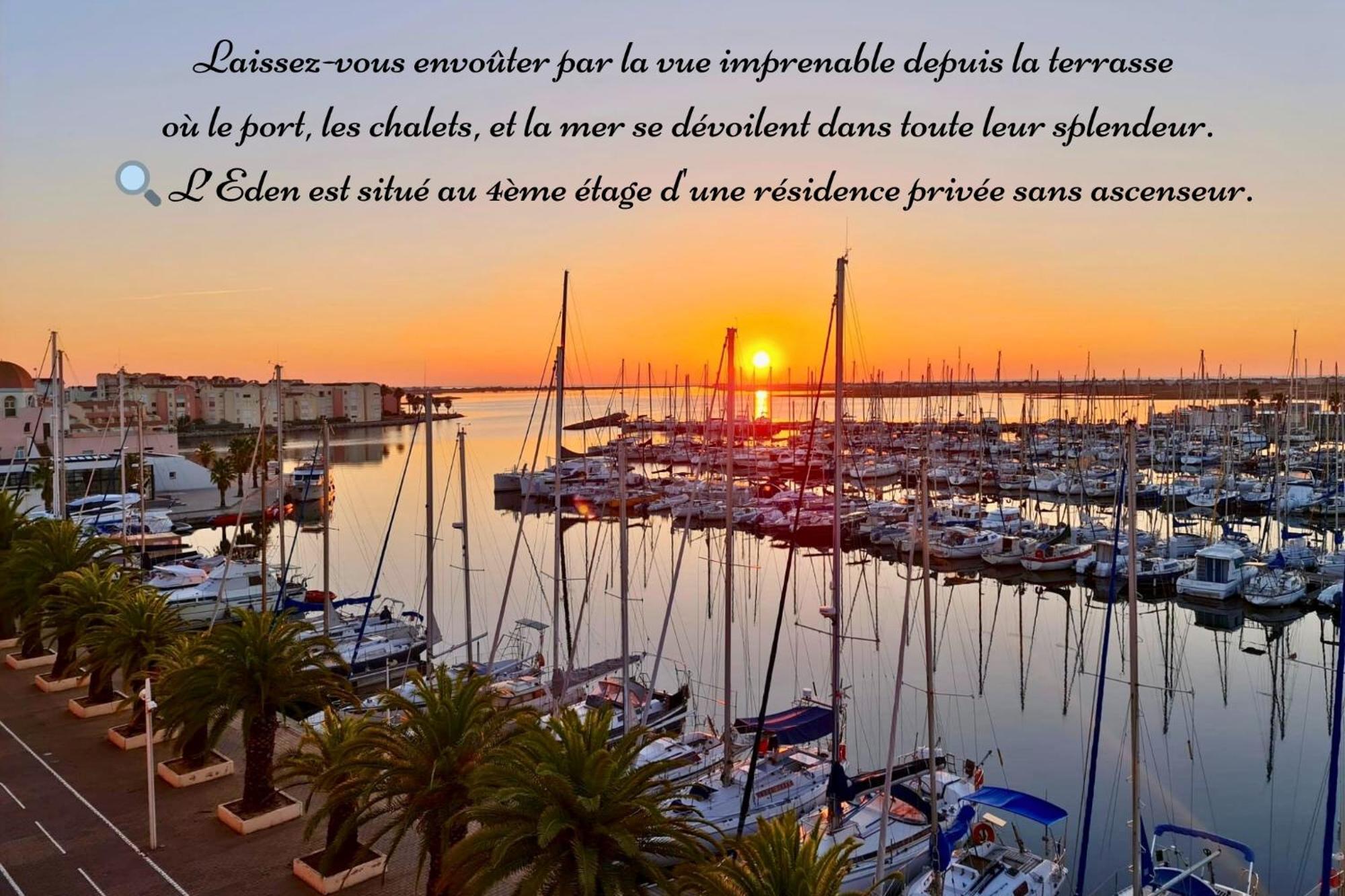 L'Eden - Vue Magnifique Sur Le Port, Les Chalets & La Mer - Gruissan Buitenkant foto